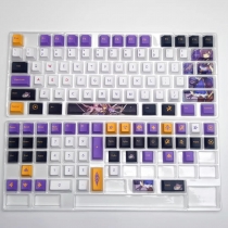 Keqing 104+24 PBT Dye-subbed Keycaps Set Cherry Profile for MX Switches Mechanical Gaming Keyboard